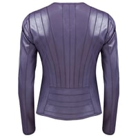 Deundria Kadın Fit Panelli Deri Ceket