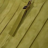 Deundria Yeşil Kadın Panelli Fit Süet Ceket