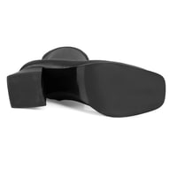 Dikra Siyah Kadın Topuklu Bot