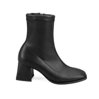 Dikra Siyah Kadın Topuklu Bot