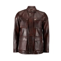 Dione Kahve Erkek Deri Mont