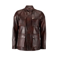 Dione Kahve Erkek Deri Mont