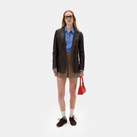 Dioran Kahve Kadın Çift Taraflı Süet Ceket