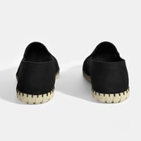 Dislina Siyah Erkek Deri Slip-On Günlük Ayakkabı