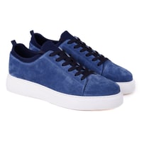 Donna Lacivert Erkek Spor Süet Deri Ayakkabı