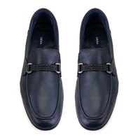 Drake Lacivert Erkek Deri Loafer