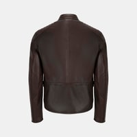 Dugan Kahve Erkek Deri Mont