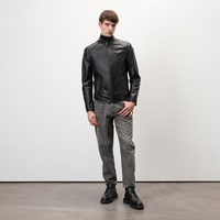 Dugan Siyah Erkek Deri Mont