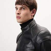 Dugan Siyah Erkek Deri Mont