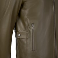 Dugan Yeşil Erkek Deri Mont