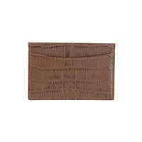 Dukinea Kahve Kadın Kroko Baskılı Deri Kartlık