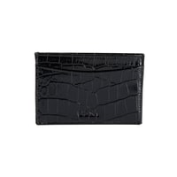 Dukinea Siyah Kadın Kroko Baskılı Deri Kartlık
