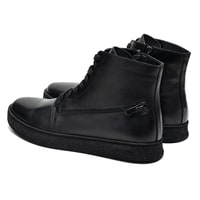 Duren Siyah Erkek Deri Bot