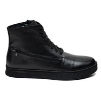 Duren Siyah Erkek Deri Bot