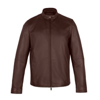 Dyami Kahve Erkek Deri Mont