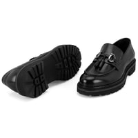 Edene Siyah Erkek Deri Loafer