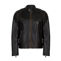 Edessa Gri Erkek Deri Mont