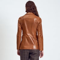 Elenore Kadın Deri Blazer Spor Ceket