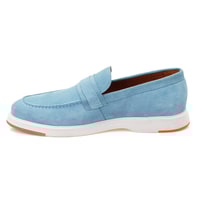 Elisa Mavi Erkek Süet Deri Loafer