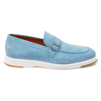 Elisa Mavi Erkek Süet Deri Loafer