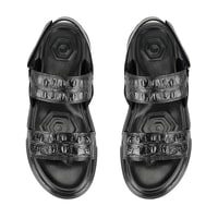 Ellery Siyah Erkek Deri Sandalet