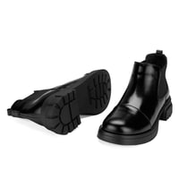 Elodie Siyah Kadın Deri Bot