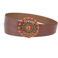 Ember Kahve Kadın Deri Kemer