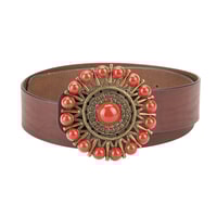 Ember Kahve Kadın Deri Kemer