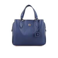Emil Lacivert Kadın Deri El Çantası