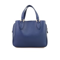 Emil Lacivert Kadın Deri El Çantası
