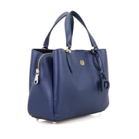 Emil Lacivert Kadın Deri El Çantası