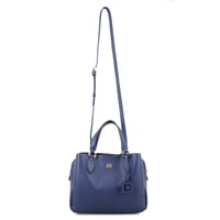Emil Lacivert Kadın Deri El Çantası