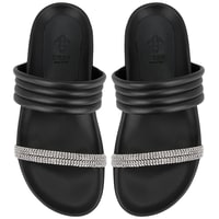 Emilo Siyah Kadın DesaComfort Tabanlı Terlik