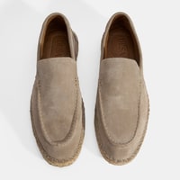 Erkek Bej Slip-On Süet Espadril 