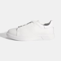 Erkek Beyaz Bağcıklı Deri Günlük Ayakkabı