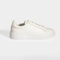 Erkek Beyaz Bağcıklı Deri Günlük Ayakkabı