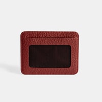 Erkek Bordo Deri Kartlık