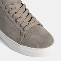 Erkek Gri Bağcıklı Deri Günlük Ayakkabı