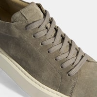 Erkek Gri Bağcıklı Süet Günlük Ayakkabı