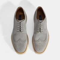 Erkek Gri Bağcıklı Süet Günlük Ayakkabı