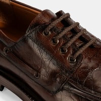 Erkek Kahve Bağcıklı Deri Günlük Ayakkabı
