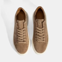 Erkek Kahve Bağcıklı Deri Günlük Ayakkabı