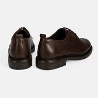 Erkek Kahve Bağcıklı Günlük Deri Ayakkabı