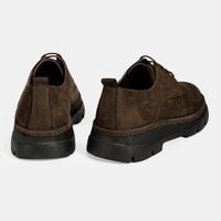 Erkek Kahve Bağcıklı Nubuk Deri Ayakkabı