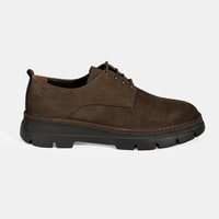 Erkek Kahve Bağcıklı Nubuk Deri Ayakkabı