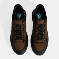 Erkek Kahve Bağcıklı Nubuk Deri Günlük Ayakkabı