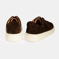 Erkek Kahve Bağcıklı Süet Spor Ayakkabı