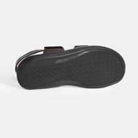 Erkek Kahve Cırt Detaylı Deri Sandalet