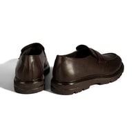 Erkek Kahve Deri Loafer