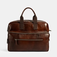 Erkek Kahve Deri Seyahat Çantası